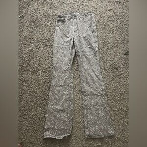 Cheetah Print Wide-Leg Pants